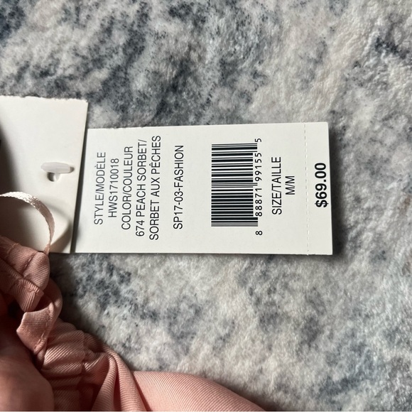 NWT Peach Off-Shoulder Ruffle Top - Picture 8 of 8